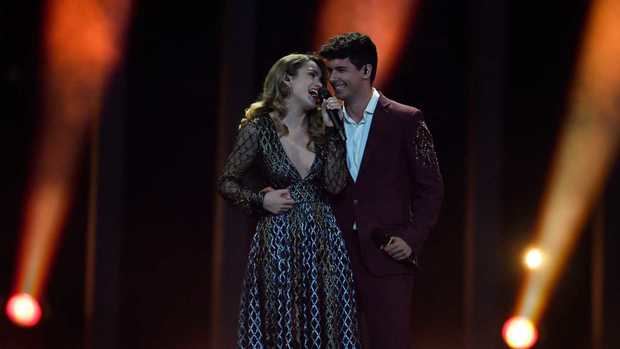 Alfred y Amaia durante la final de Eurovisión 2018.