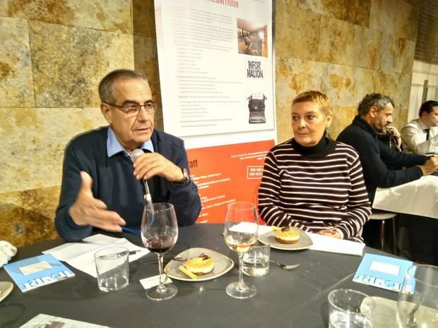 Corbacho, en un acto de Foment de la Informació Crítica de l'Hospitalet del pasado mes de febrero, cuando todavía no había anunciado que se uniría a los de Manuel Valls. 