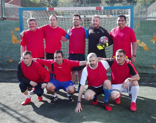 Integrantes del Futbol Club Santboià-Fundació Marianao.