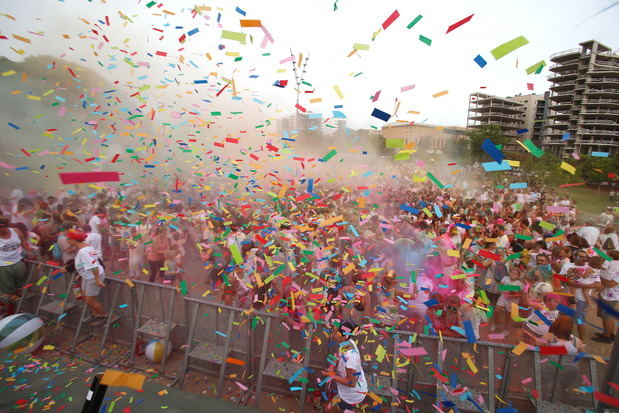 Holi Festival el año pasado en el marco de la Fiesta Mayor de Sant Joan Despí.
