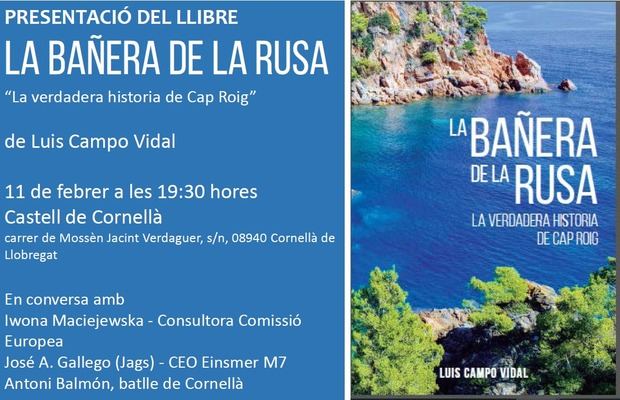 'La Bañera de la Rusa', la nueva novela de Luis Campo Vidal, se presenta en Cornellà