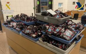 Aterriza en el Prat desde la India con casi 30 kilos de tabaco de mascar sin declarar