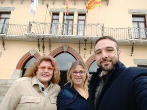 Los tres regidores de Ciudadanos que entran en el gobierno de Sant Vicenç. De izquierda a derecha: Carmen Soffiati, Lidia Vargas y Antolín Jiménez