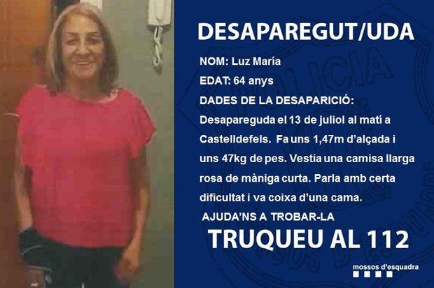 Encuentran sana y salva a la mujer de 64 años desaparecida en Castelldefels