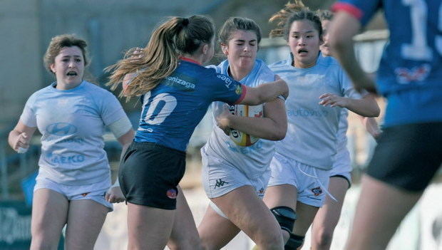 L'equip femení de rugbi de l'U.E. Santboiana s'assegura la plaça a Honor B. Així ho han aconseguit