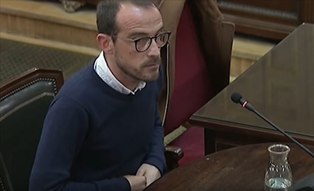 Jaume Mestre, el responsable de Difusión Institucional de la Generalitat, declara como testigo.