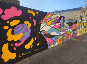 Arte y ciencia se dan la mano en las nuevas pinturas murales de L'Hospitalet