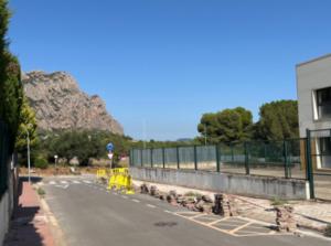 Obras de mejora del acceso al Instituto de Collbató durante las vacaciones escolares