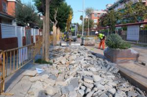 Comienza la remodelación del carril bici del paseo del Canal de Sant Joan Despí