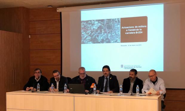 Presentación de las obras de mejora de los diferentes enlaces entre el Baix Llobregat y la Anoia.