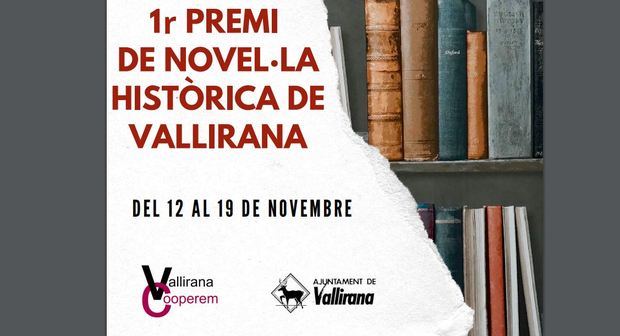 Ocho autores optan al primer Premio de Novela Histórica de Vallirana