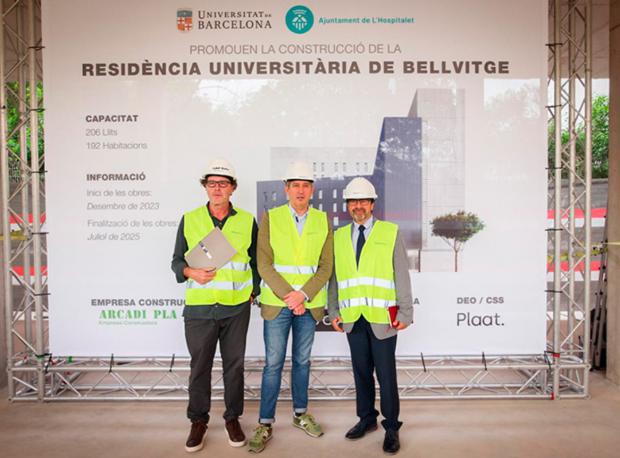 David Quirós y Joan Guàrdia visitan las obras de la futura residencia