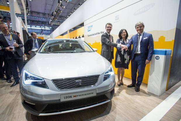 Seat, Samsung y SAP Se acuerdan en el Mobile World Congress crear el coche conectado