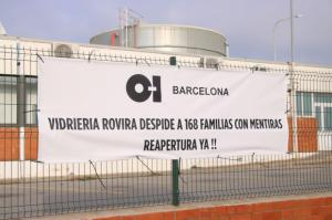 El Baix une fuerzas para evitar el cierre de la Vidrieria Rovira y el despido de 168 trabajadores