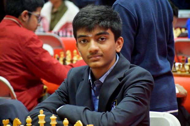 El GM indio Gukesh, durante su participación en la primera edición de El Llobregat Open Chess Tournament. Foto de Lourdes Porta.