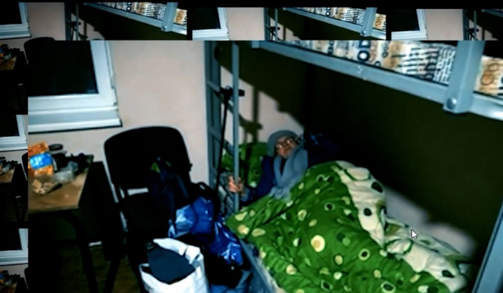 Ludmila en la habitación del 'Hostel' de Slavijansk donde falleció (Fotos cedidas por Yevgen Vyshinyakov)