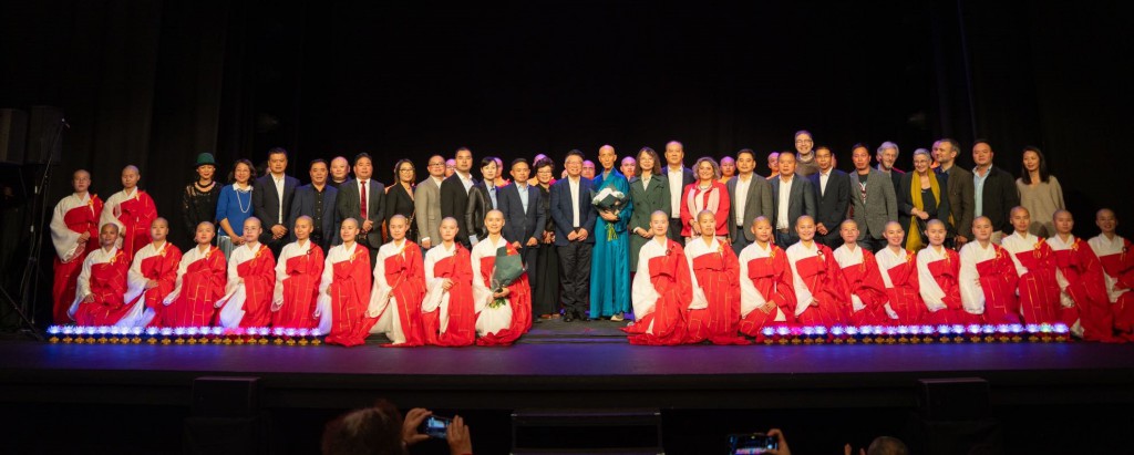 Fotografía oficial de la actuación de la Orquesta Sinfónica Jinghui Guangxuan en Barcelona.