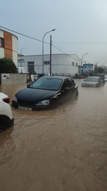 Polígono Ca n'Oliveres (Martorell), este lunes por la mañana 