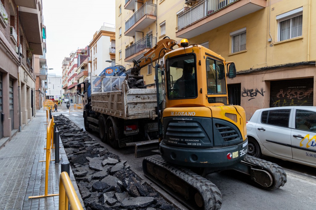 Obras en la calle de les Esquadres